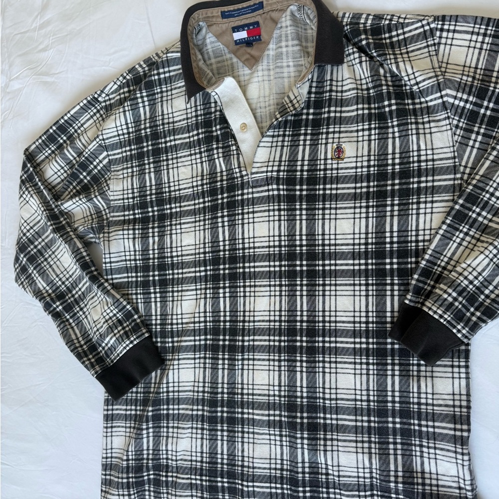 Men’s Tommy Hilfiger Black and White Shirt